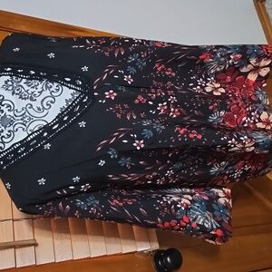 Emery Rose floral boho blouse in XL